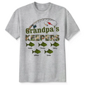 Grandpa‘s Keepers Camouflage Pattern Fishing - Personalized Shirt - Unique Father's Day Gift For Grandpa, Dad