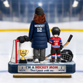 I'm A Hockey Mom And Kids - Personalized 2-Layered Wooden Plaque - Mother's Day Gift for Hockey Mom