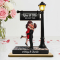 Timeless Love Under The Light - Personalized 2-Layered Wooden Plaque - Heartfelt Anniversary Gift, Wedding Gift For Couple, Custom Date Gift for Mom & Her, Unique Mother’s Day, Anniversary or Birthday Keepsake